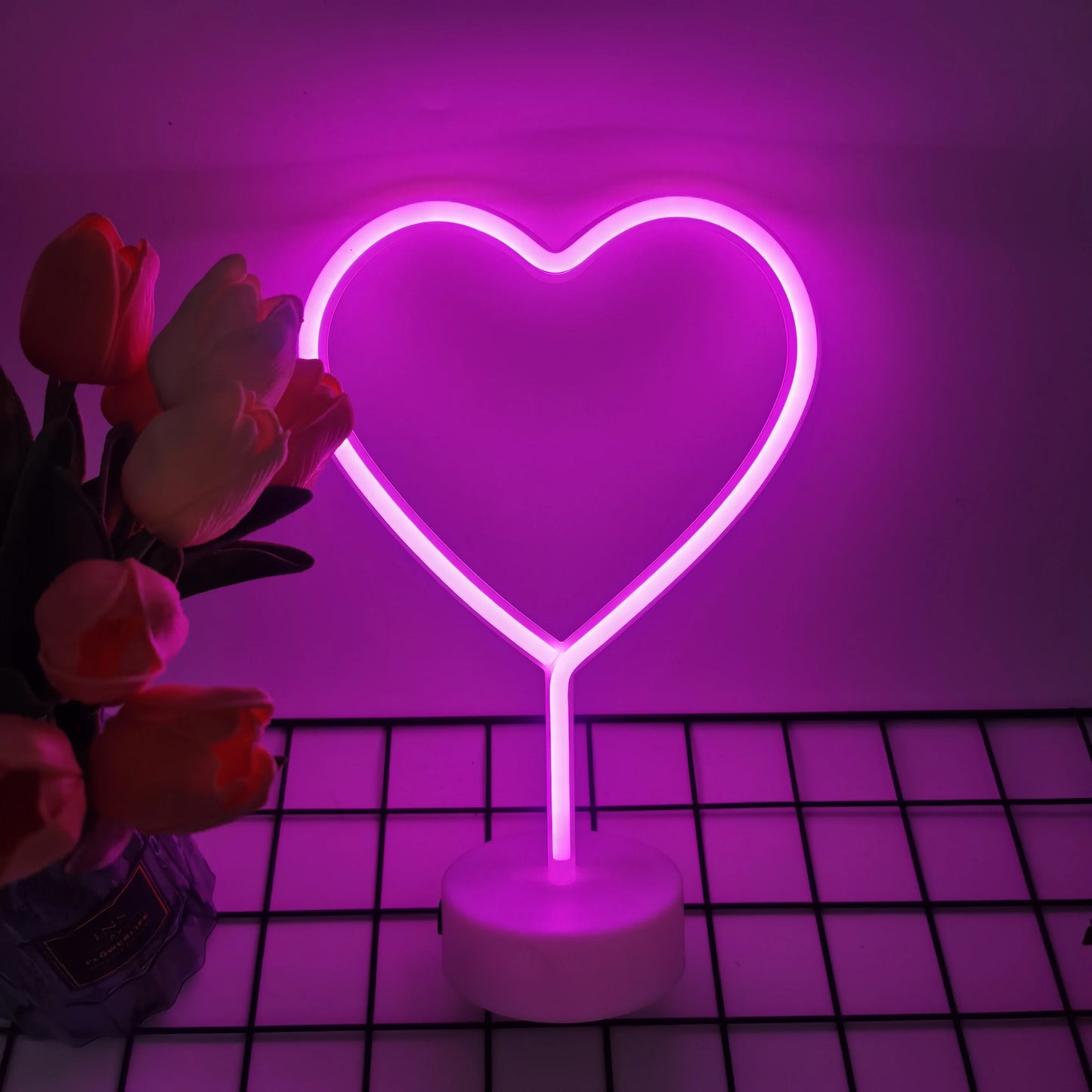 Heart-Shaped Neon Light