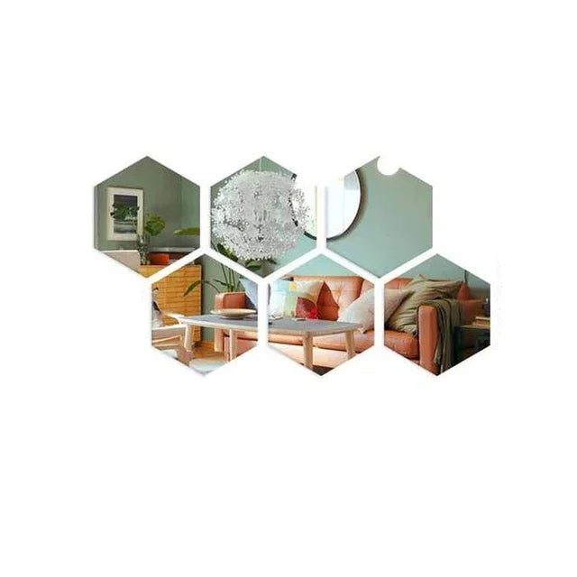 Hexagon Wall Mirror