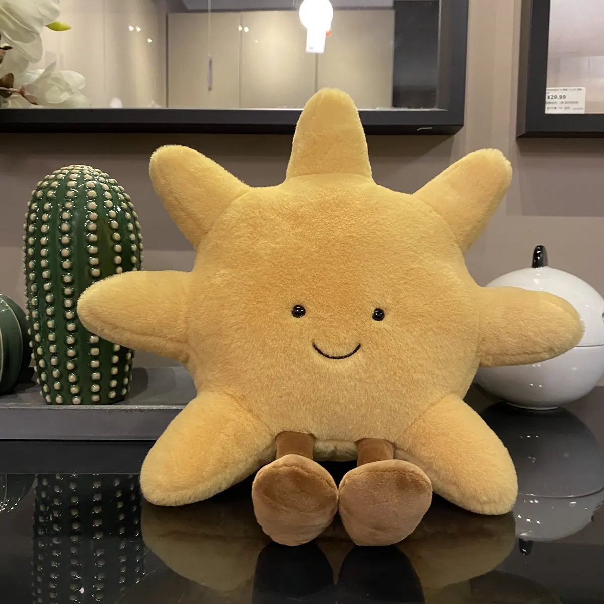 Smiley Moon and Sun Plush Toy