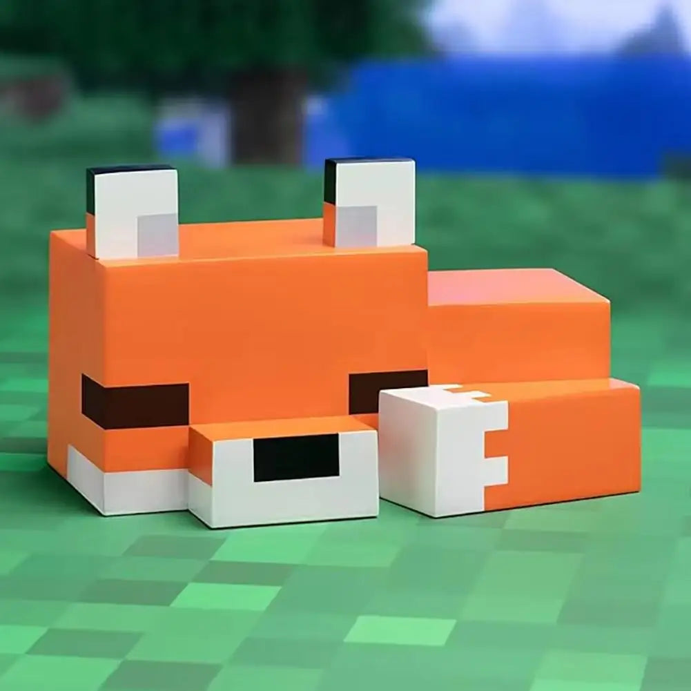 Kawaii Minecraft Fox Desk Light
