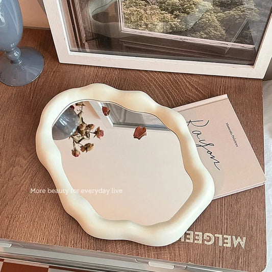 Cream Style Makeup Mirror