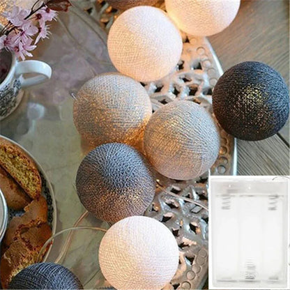 Cotton Ball String Lights