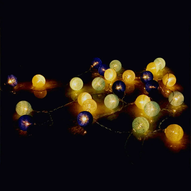Cotton Ball String Lights