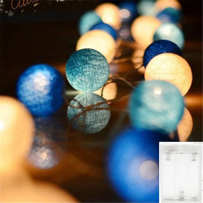 Cotton Ball String Lights