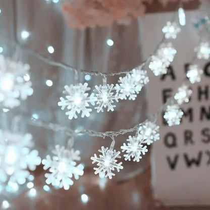 Snowflake LED String Lights