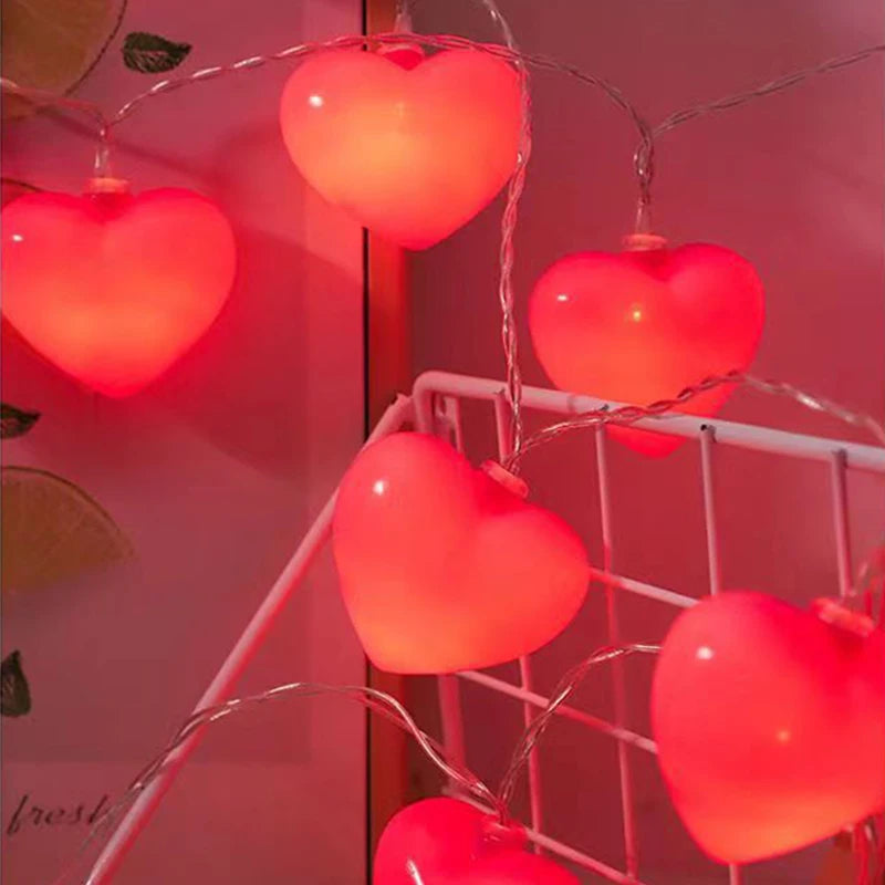 Red Heart String Lights