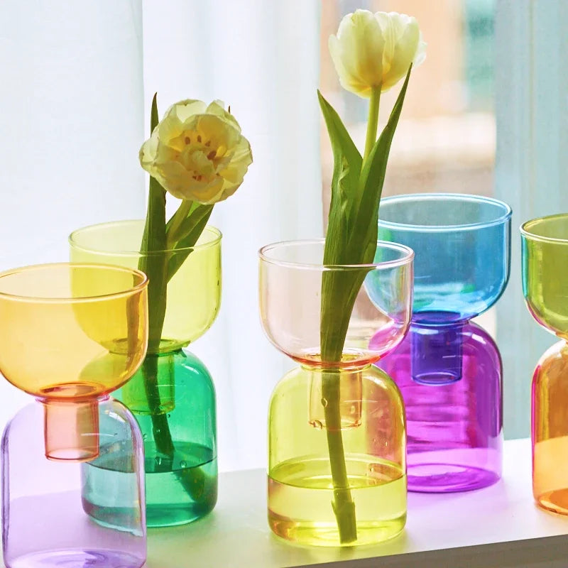 2pc Colorful Mini Vases