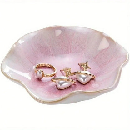 Lotus Leaf-Shaped Jewelry Tray