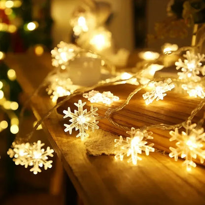 Snowflake LED String Lights