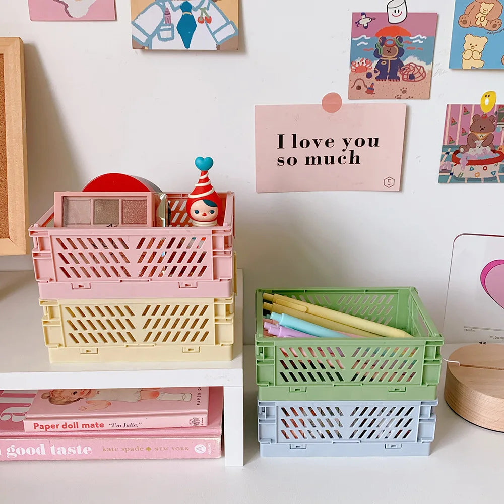 Mini Pastel Storage Crates