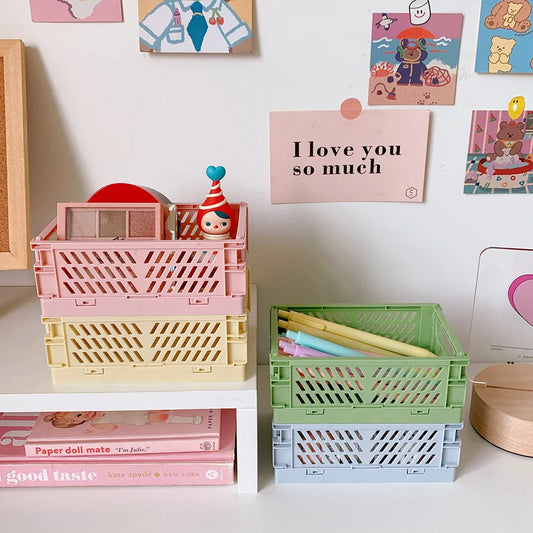 Mini Pastel Storage Crates