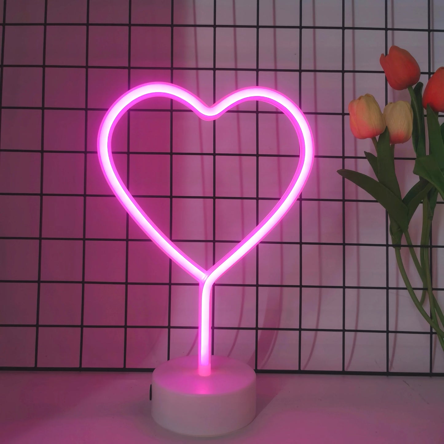 Heart-Shaped Neon Light