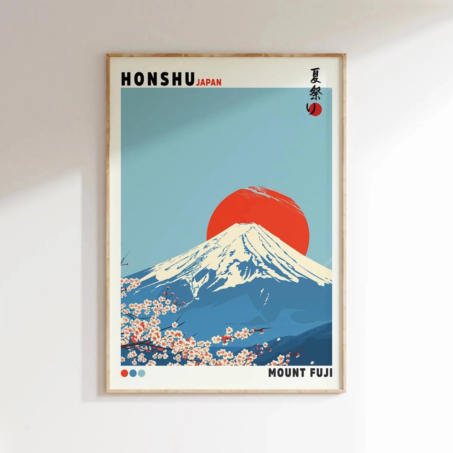 Mount Fuji Sunrise Wave Canvas Print