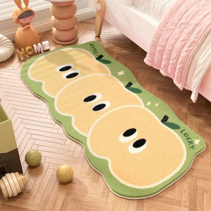 Cartoon Little Apple Bedside Rug