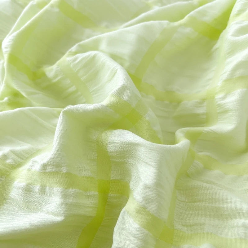 Solid Color Bubble Fabric Duvet Bedding Set