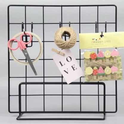 DIY Grid Wall Decor Hanging Rack