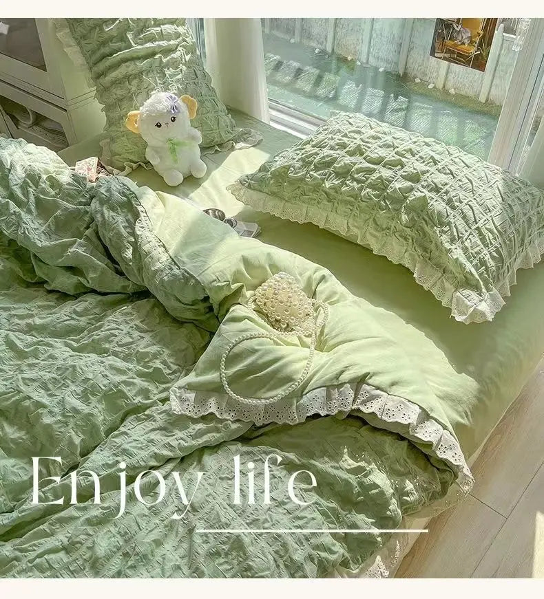 Korean Princess Bedding Set (Summer Style)