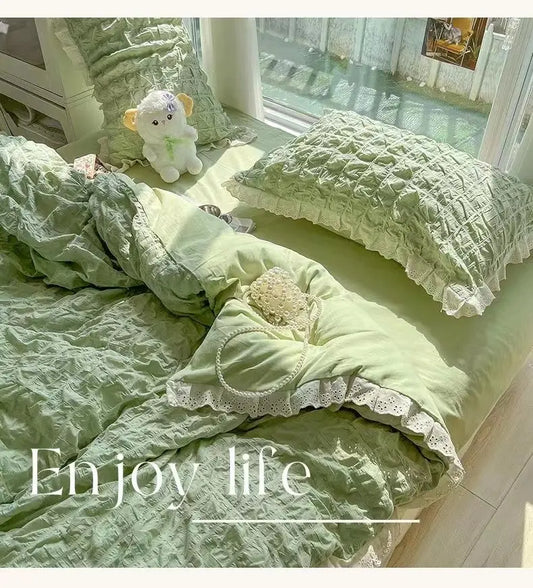 Korean Princess Bedding Set (Summer Style)