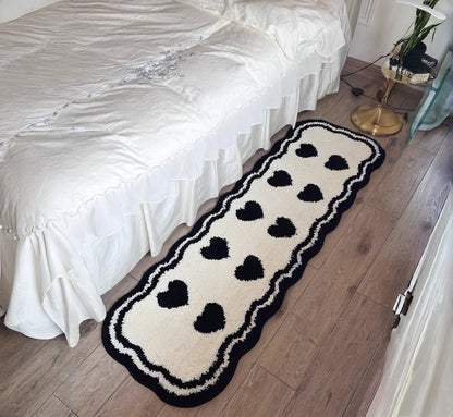 Tufted Heart Biscuit Rug