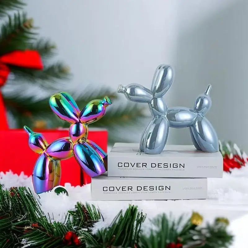Ceramic Balloon Dog Sculpture