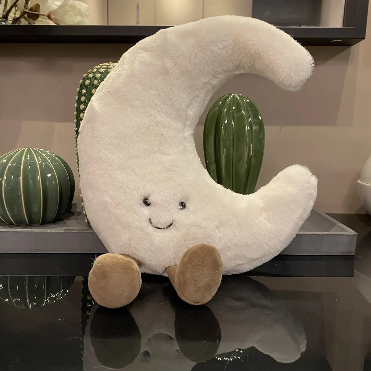 Smiley Moon and Sun Plush Toy