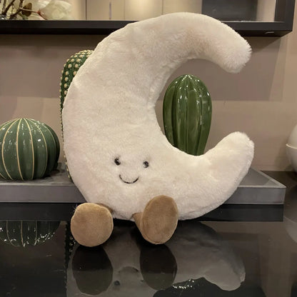 Smiley Moon and Sun Plush Toy