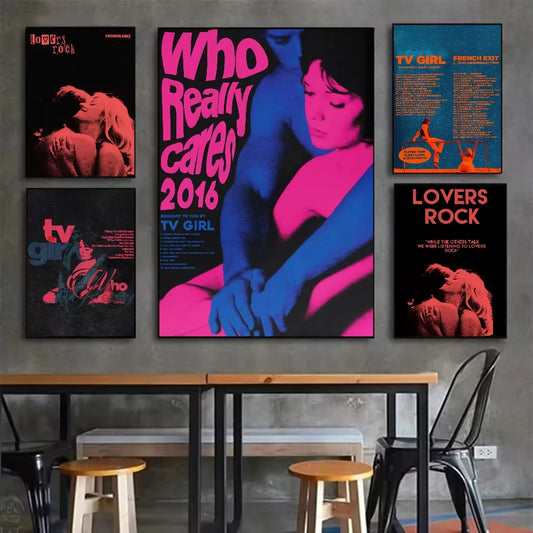 Retro TV Girl, French Exit, or Lovers Rock Poster