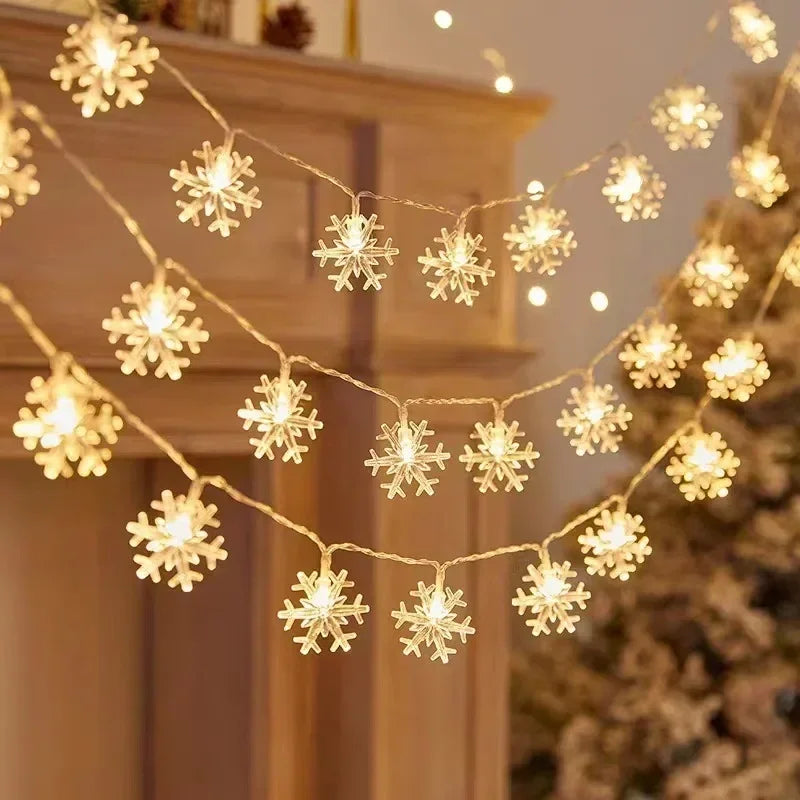 Snowflake LED String Lights