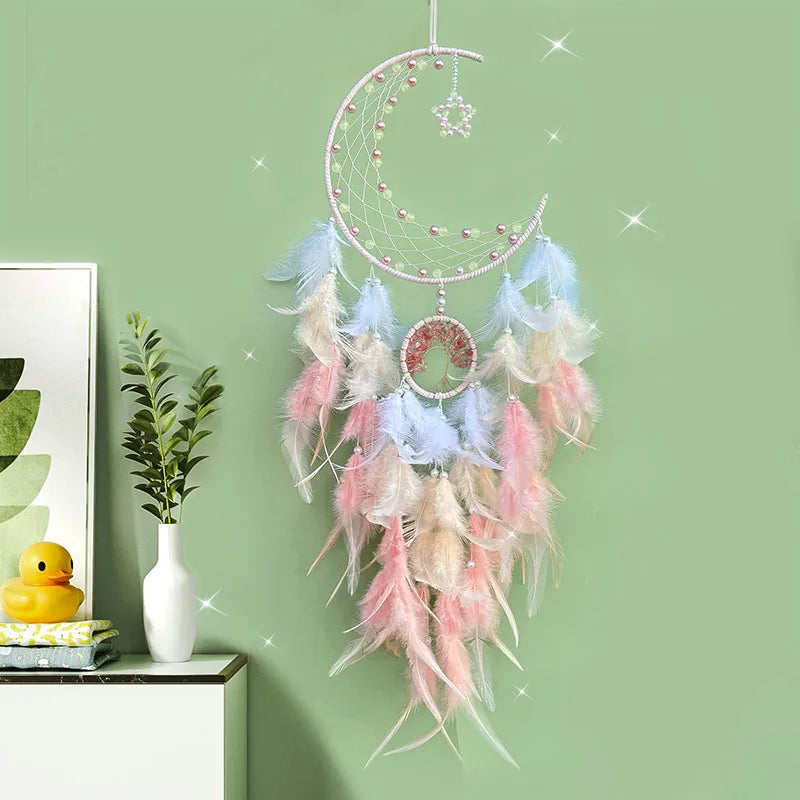 Handmade Natural Crystal Dream Catcher