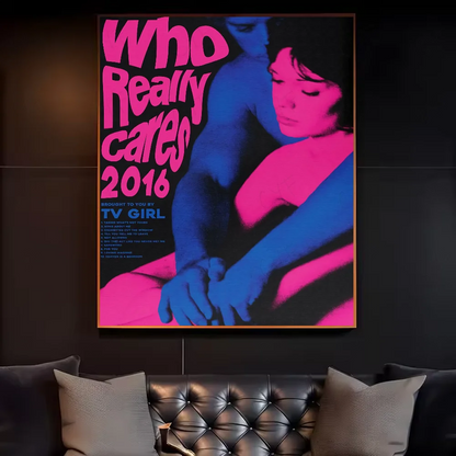 Retro TV Girl, French Exit, or Lovers Rock Poster