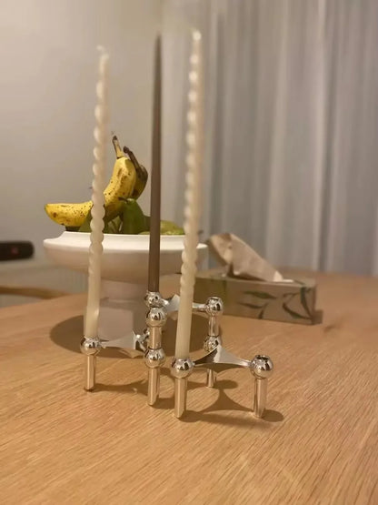 Metal Molecular Structure Candle Holder