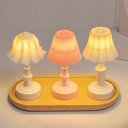 Miniature Retro Flower Desk Lamp