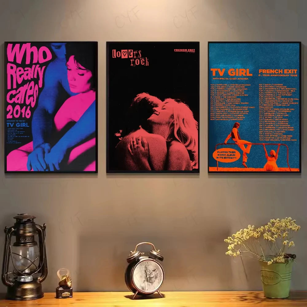 Retro TV Girl, French Exit, or Lovers Rock Poster