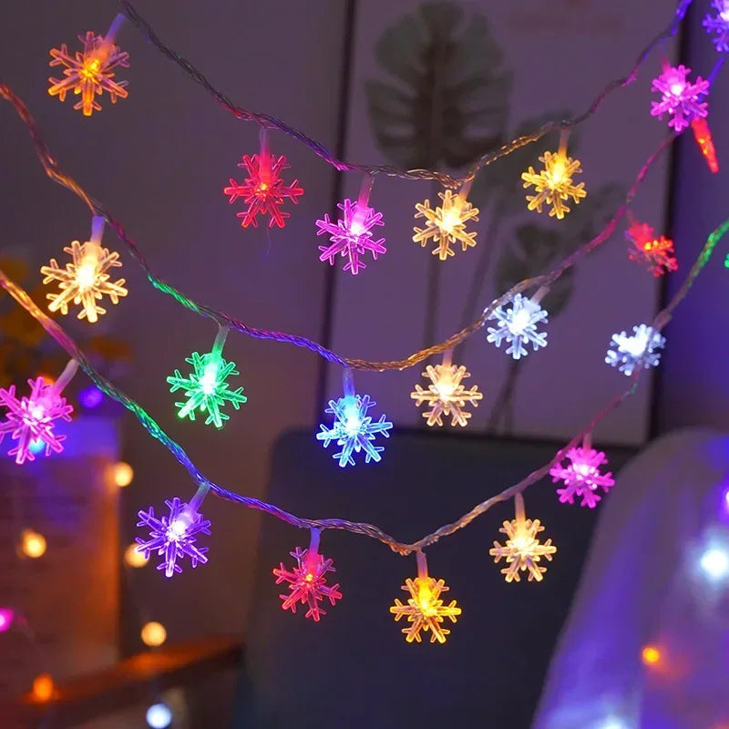 Snowflake LED String Lights