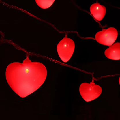 Red Heart String Lights