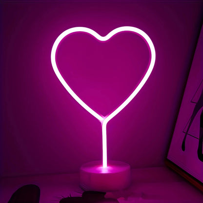 Heart-Shaped Neon Light
