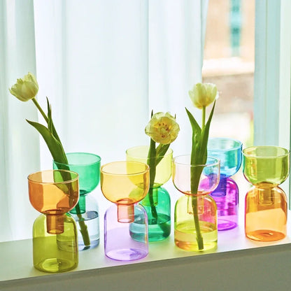 2pc Colorful Mini Vases