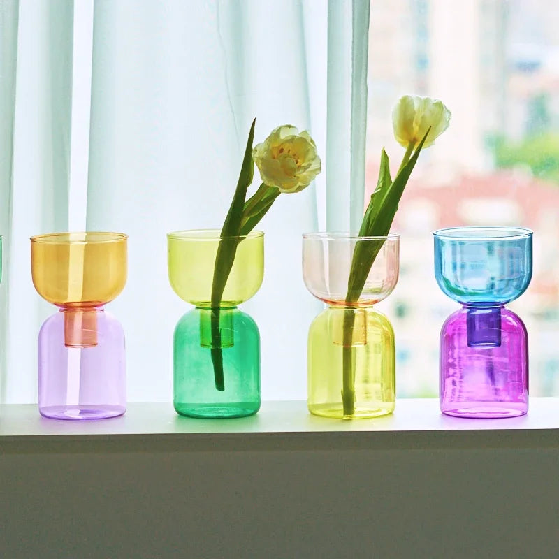 2pc Colorful Mini Vases