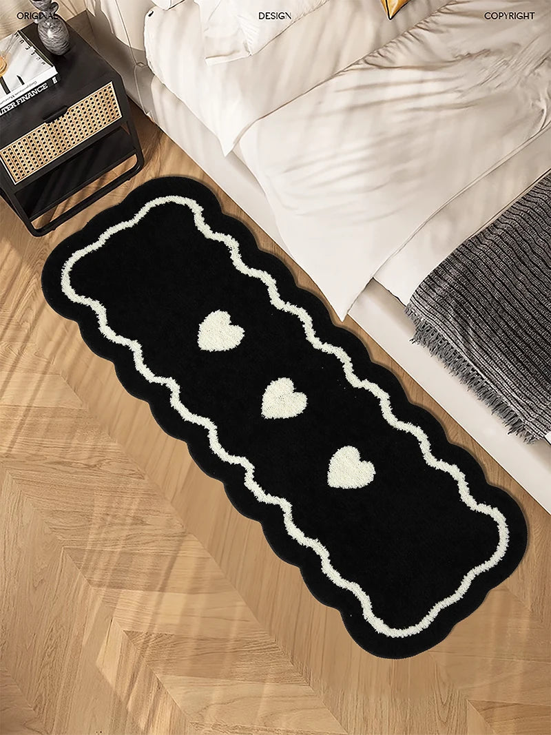 Tufted Heart Biscuit Rug