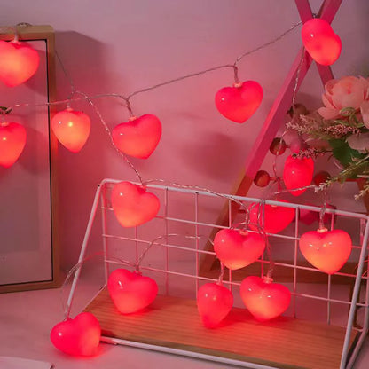 Red Heart String Lights