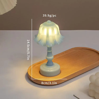 Miniature Retro Flower Desk Lamp