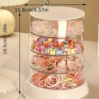 Princess-Themed Multi-Layer Rotating Jewelry Organizer