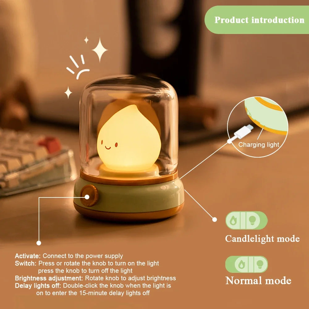 Kerosene LED Cute Flameless Candle Light
