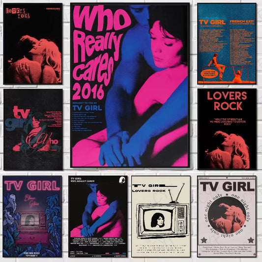 Retro TV Girl, French Exit, or Lovers Rock Poster