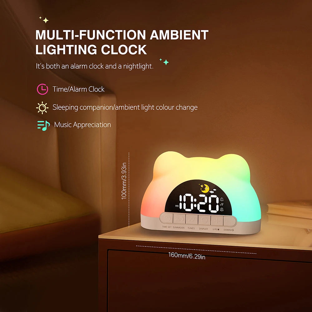Cute Bear-Shaped Digital Clock