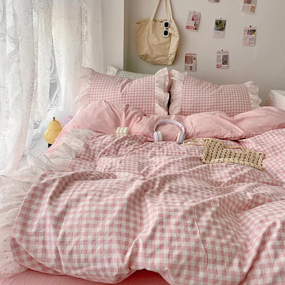 Korean Princess Lace Bedding Set