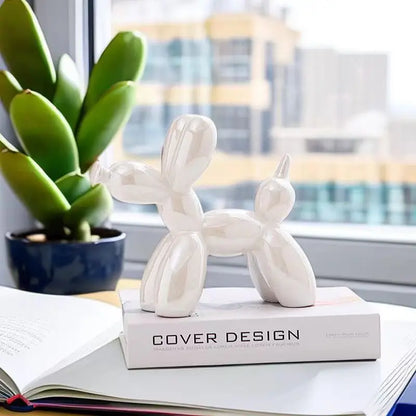 Ceramic Balloon Dog Sculpture