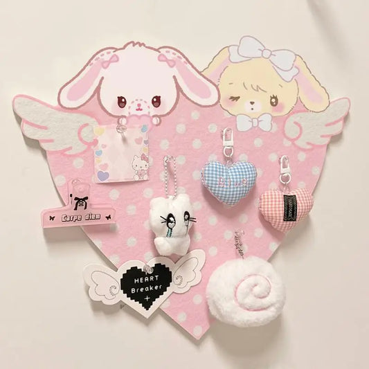Pink Bunny Felt Cork Board