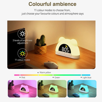Cute Bear-Shaped Digital Clock