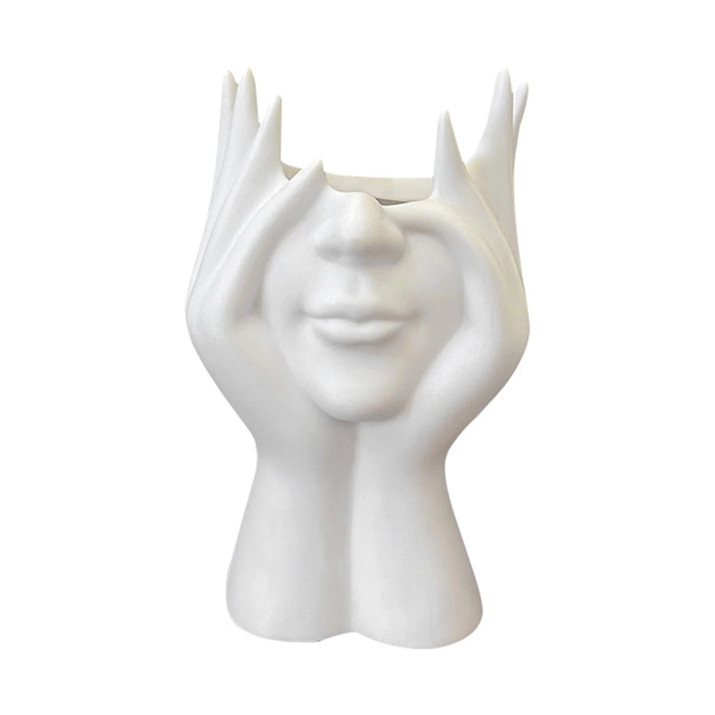 Ceramic Face Brush/Pen Holder